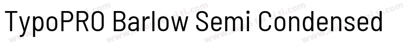 TypoPRO Barlow Semi Condensed Bold字体转换
